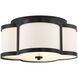 Lacey 3 Light 16 inch Classic Bronze Semi-Flush Ceiling Light, Essentials