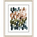 Earthy Brushstrokes / Earthy Circles Blue and Green and Rust Framed Art, Propac