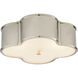 Alexa Hampton Basil 3 Light 17.25 inch Polished Nickel Flush Mount Ceiling Light
