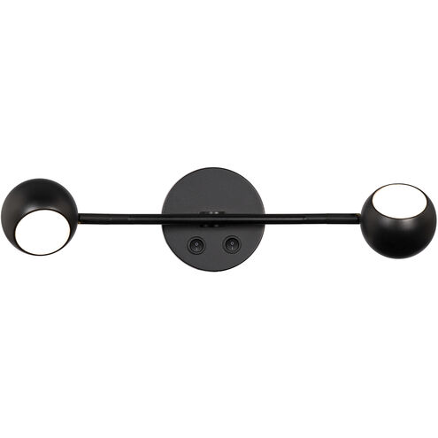 Duplex Reading Light Wall Light in Black, dweLED