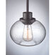 Trilogy 1 Light 8 inch Old Bronze Mini Pendant Ceiling Light