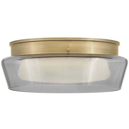 Demi LED 15.75 inch Heritage Brass Flush Mount Ceiling Light