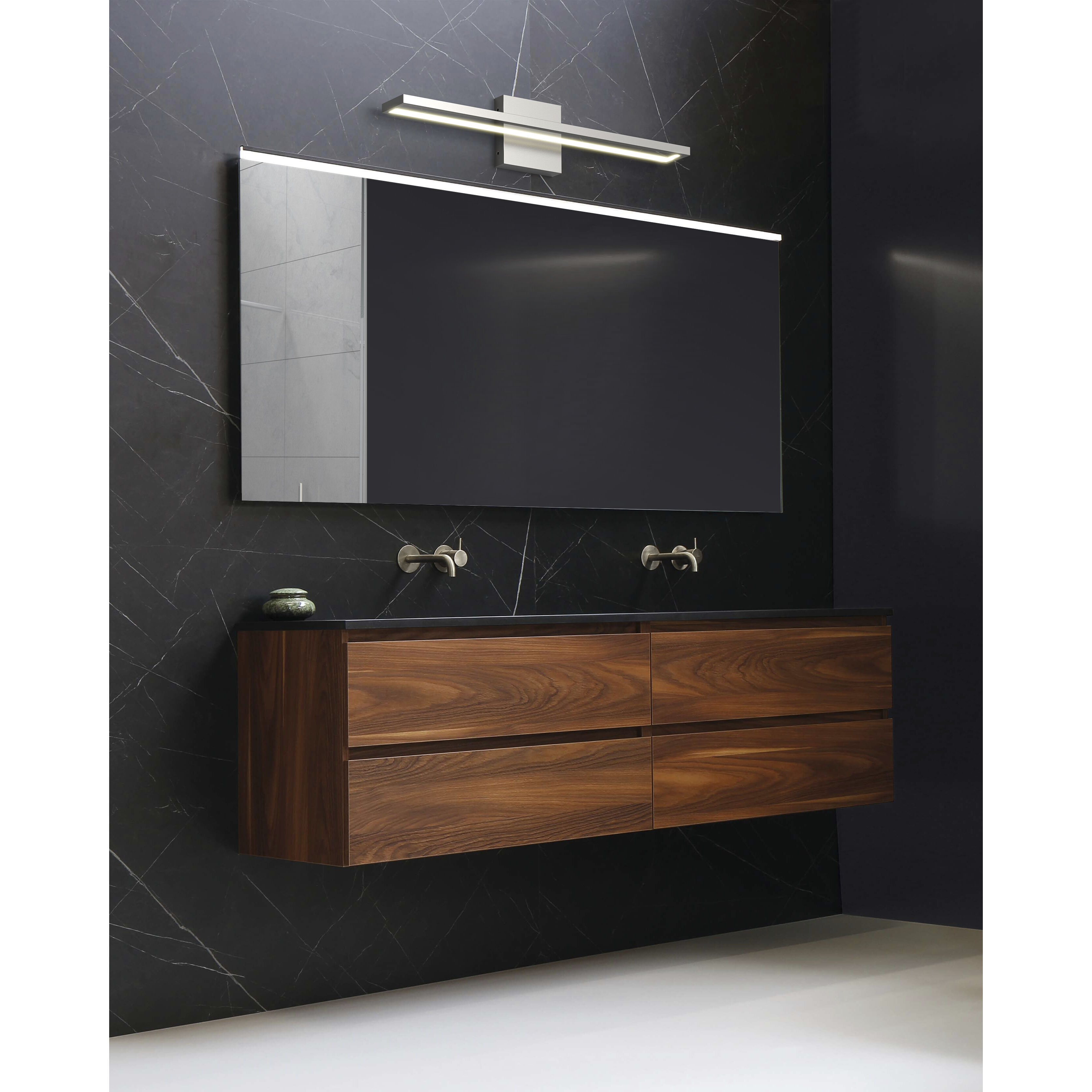 Brio Bath Vanity Light Wall Light in Brushed Nickel