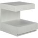 Checkmate 24 X 24 inch White Accent Table