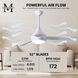 Atlas Donaire 52 inch Gloss White Outdoor Ceiling Fan, Coastal Wet Rated