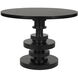 Corum 42 X 42 inch Hand Rubbed Black Dining Table, Round