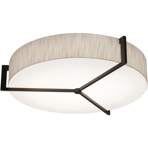 Apex 3 Light 21 inch Espresso Flush Mount Ceiling Light