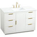 Blake 48 X 22 X 34 inch White Vanity Sink Set