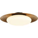 Zinola LED 24 inch Sand Coal and Halcyon Gold Flush Mount Ceiling Light