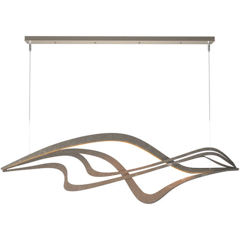 Crossing Waves LED 9.1 inch Dark Smoke Pendant Ceiling Light