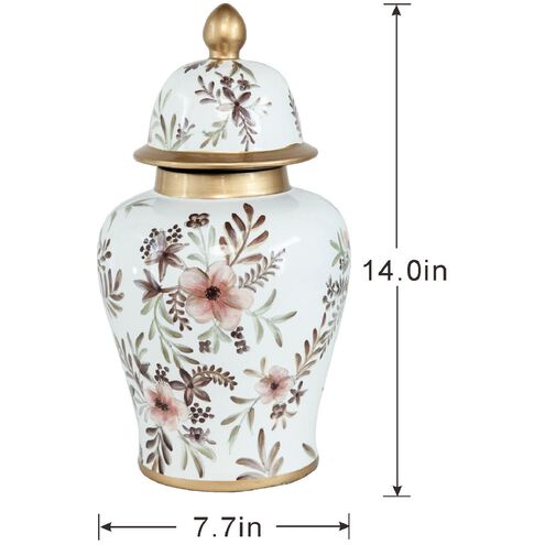 Floral 18 X 9 inch Ginger Jar
