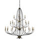 Folgate 28 Light 56.5 inch French Black Chandelier Ceiling Light, Grande