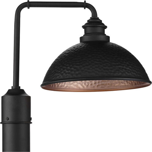 Englewood 1 Light 16 inch Textured Black Outdoor Post Lantern