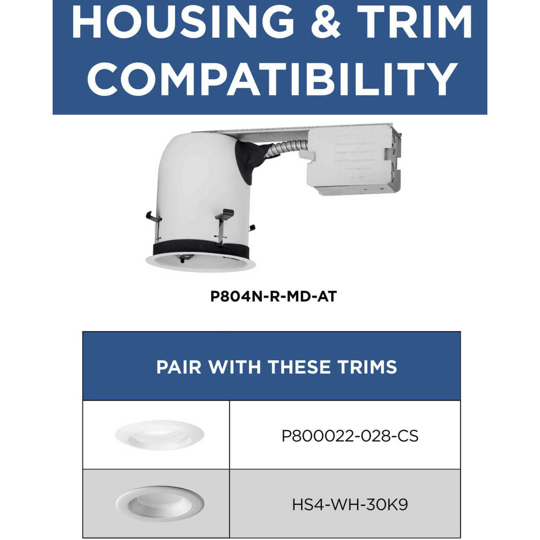 4in Recessed Housing PAR20 Unfinished Recessed Can in Non-IC Rated, Remodel