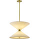 Canada 8 Light 23.25 inch Satin Brass Pendant Ceiling Light