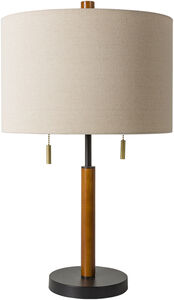 Dame 23.25 inch 60 watt Black Table Lamp Portable Light