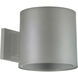 Signature 7 inch Metallic Gray Outdoor Wall Lantern in Metallic Grey
