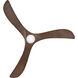 Swell Illuminated 72 inch Matte Black with Walnut Blades Fan