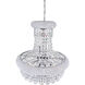 Empire 8 Light 18 inch Chrome Down Chandelier Ceiling Light