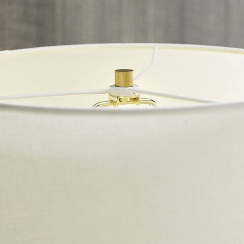 Kelly Wearstler Linden 26.5 inch 75 watt Black Porcelain Table Lamp Portable Light, Medium