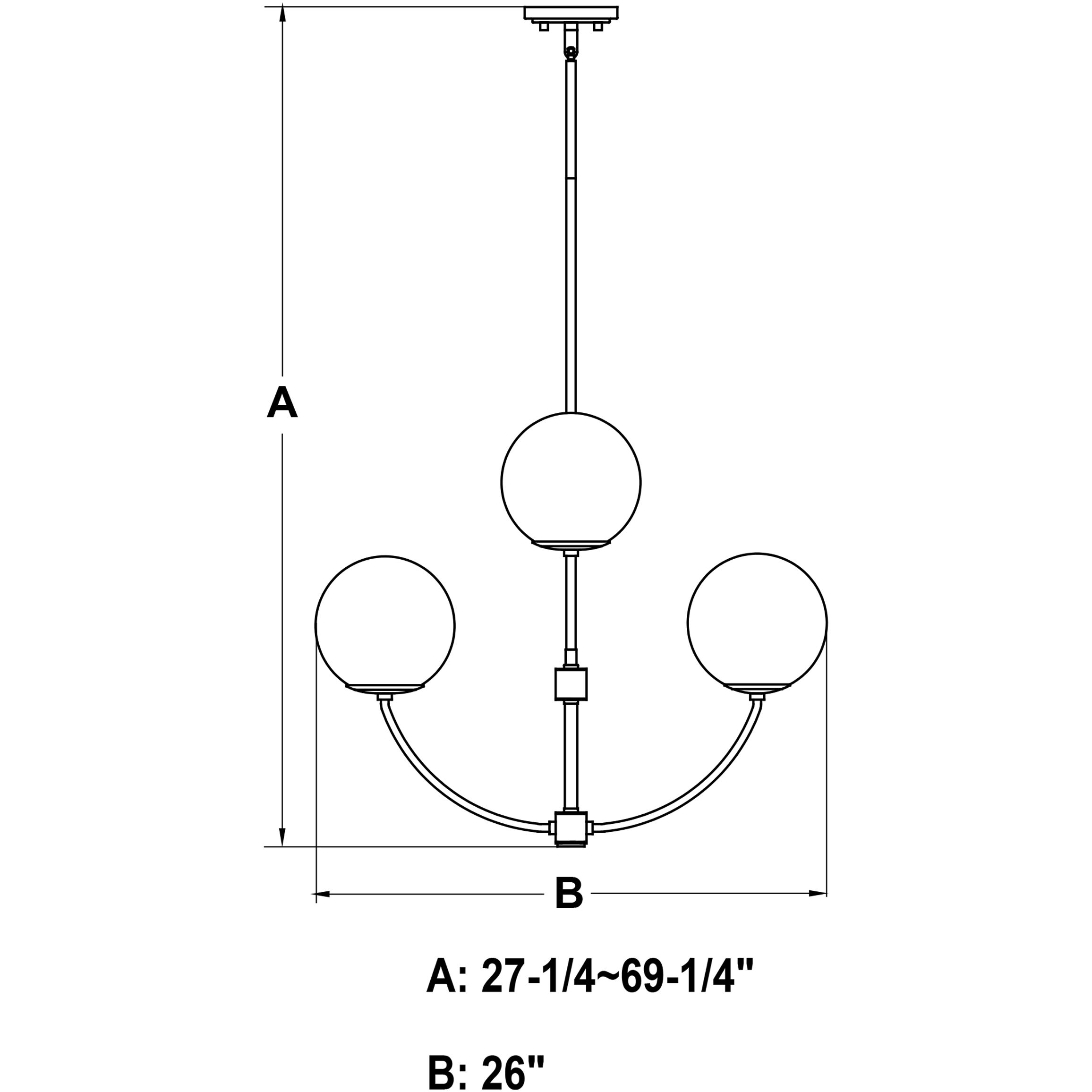 Avers LED 26 inch Natural Brass Chandelier Ceiling Light