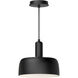 Alora Mood Adriano 1 Light 10.63 inch Matte Black Pendant Ceiling Light