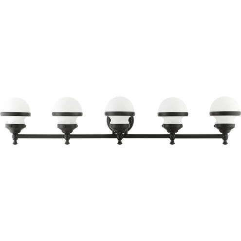 Oldwick 5 Light 43 inch Black Vanity Sconce Wall Light