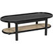 Amore 47 X 20 inch Charcoal Black Coffee Table