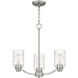 Acacia 3 Light 20 inch Brushed Nickel Chandelier Ceiling Light