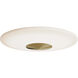 Alpine LED 21 inch Light Antique Brass Flush Mount Ceiling Light