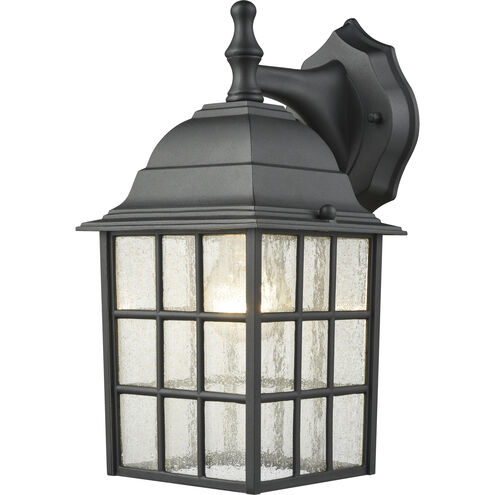 Outdoor Essentials 1 Light 12 inch Satin Black Outdoor Sconce