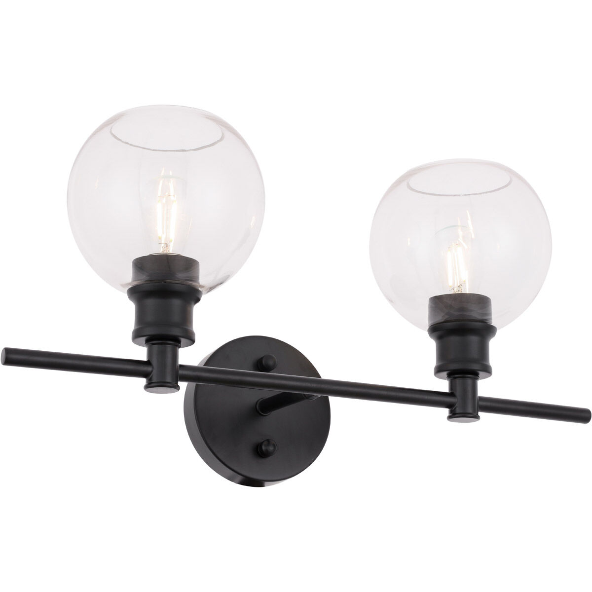 Syracuse 2 Light 19 inch Black Wall sconce Wall Light