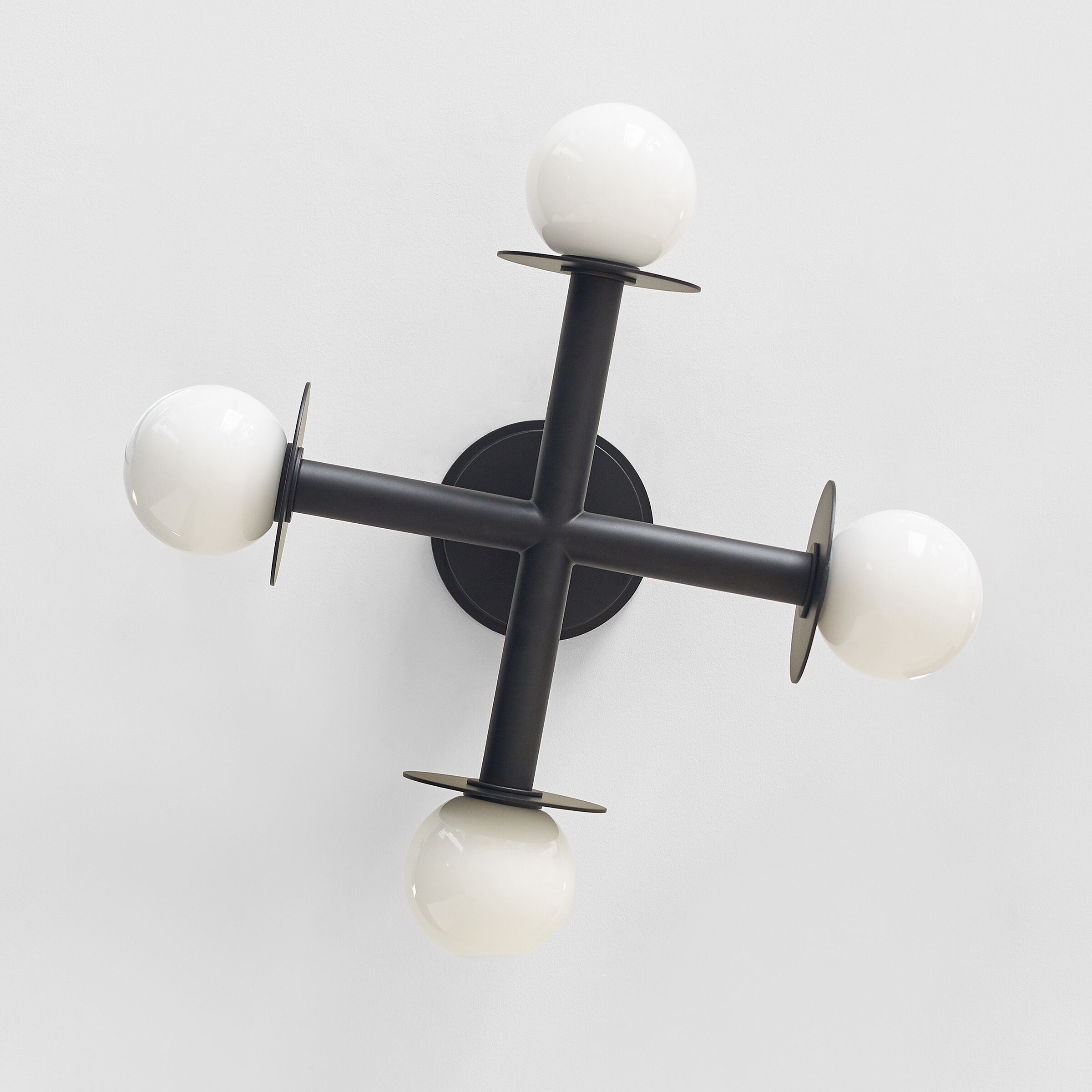 Kelly by Kelly Wearstler Nodes 4 Light 18 inch Midnight Black Semi-Flush Mount Ceiling Light