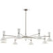Clare 8 Light 57 inch Polished Nickel Chandelier Ceiling Light in Lily