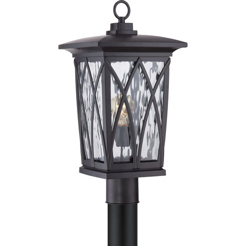 Grover 1 Light 21 inch Mystic Black Outdoor Post Lantern