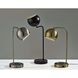 Emery 19 inch 60 watt Black Supercharger Desk Lamp Portable Light