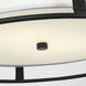Drew & Jonathan Cortes 2 Light 13.5 inch Midnight Black Flush Mount Ceiling Light, Medium