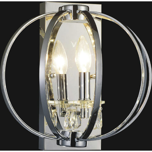 Abia LED 12 inch Chrome Wall Light
