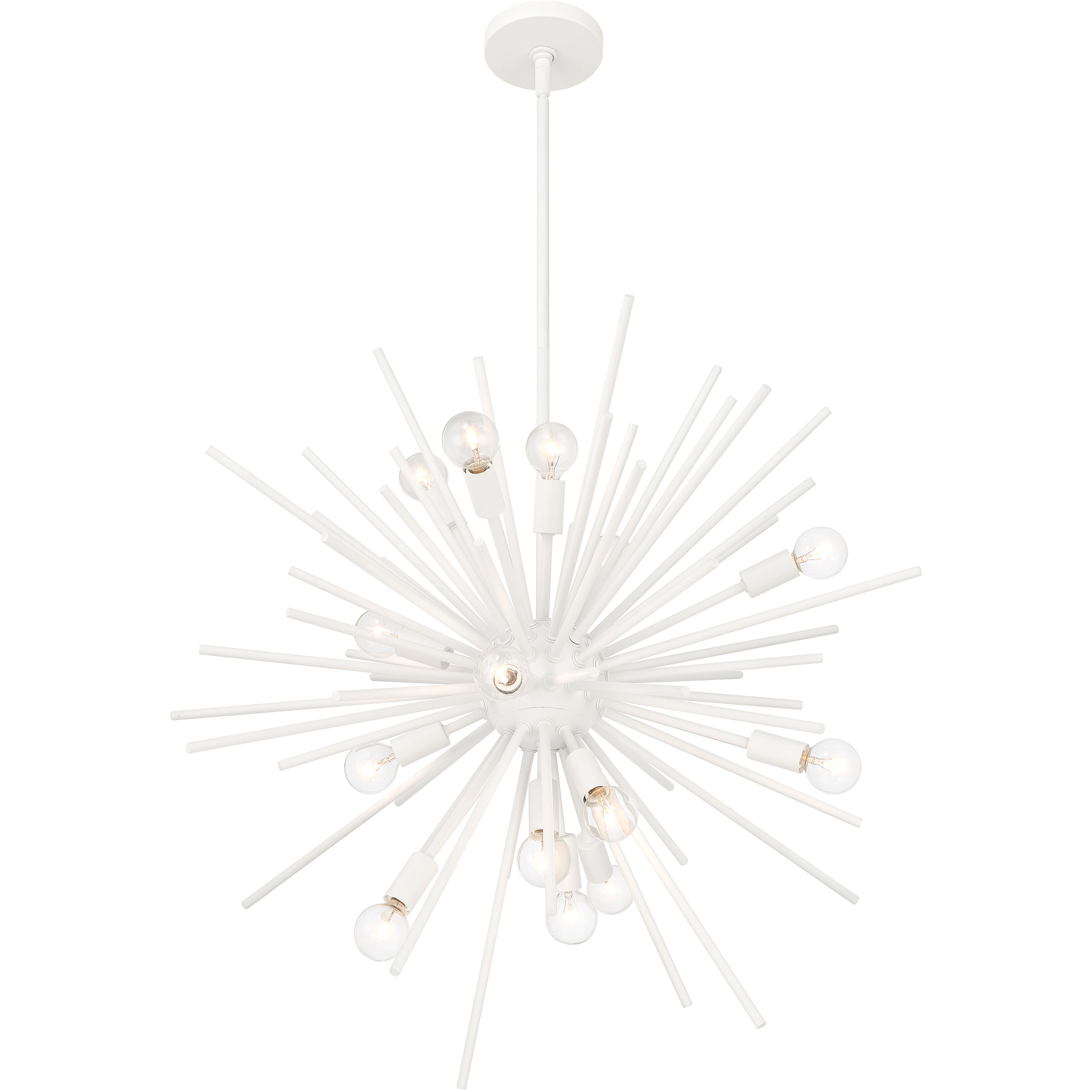 Bessel 15 Light 30 inch Sand White Pendant Ceiling Light