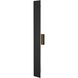 Waylen 2 Light 34 inch Black Outdoor Wall Sconce