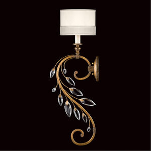Crystal Laurel 1 Light 8 inch Gold Sconce Wall Light in No Shade