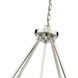 Beau 10 Light 46 inch Polished Nickel Chandelier Ceiling Light