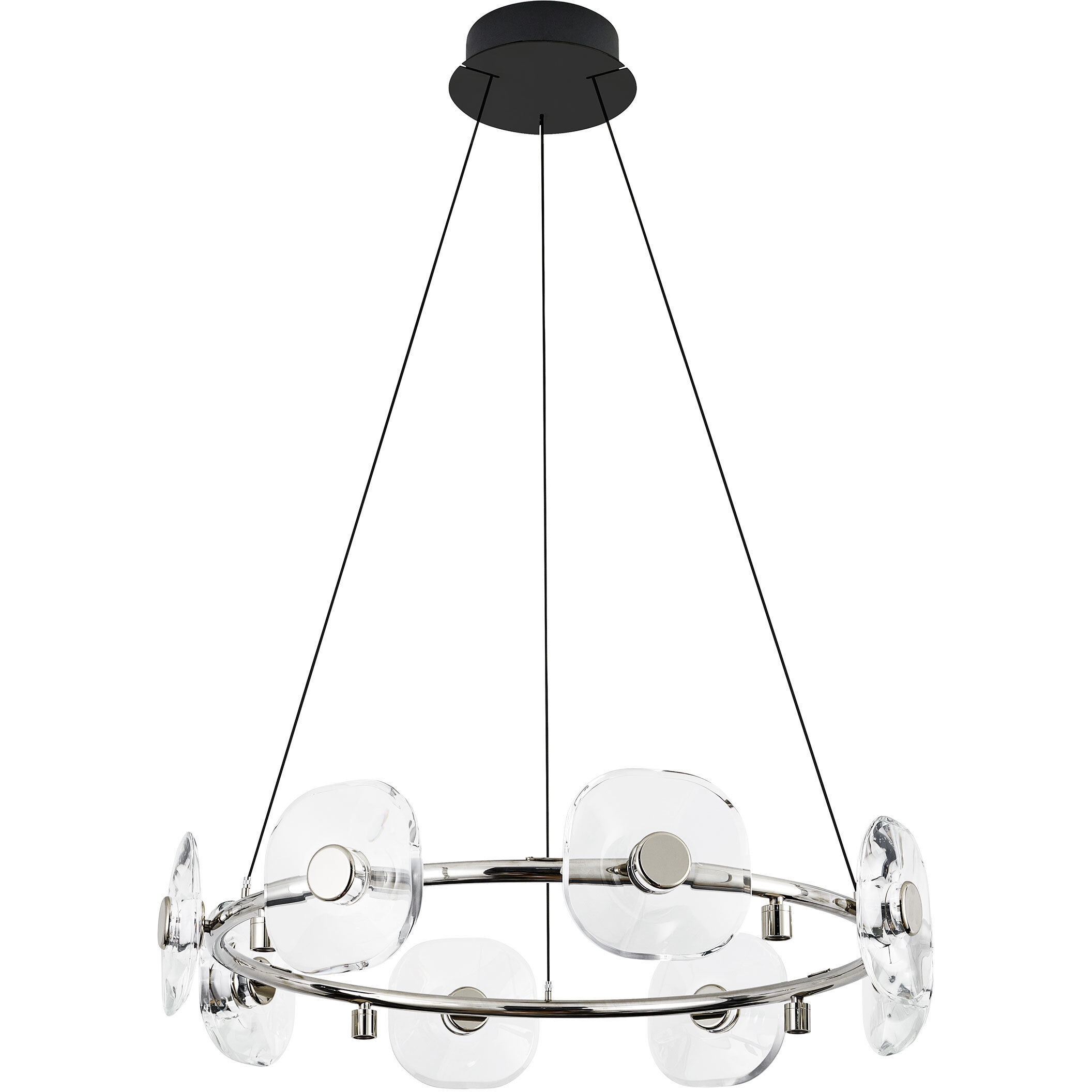 Ziva Celestia 32 inch 4.00 watt Chrome Chandelier Ceiling Light