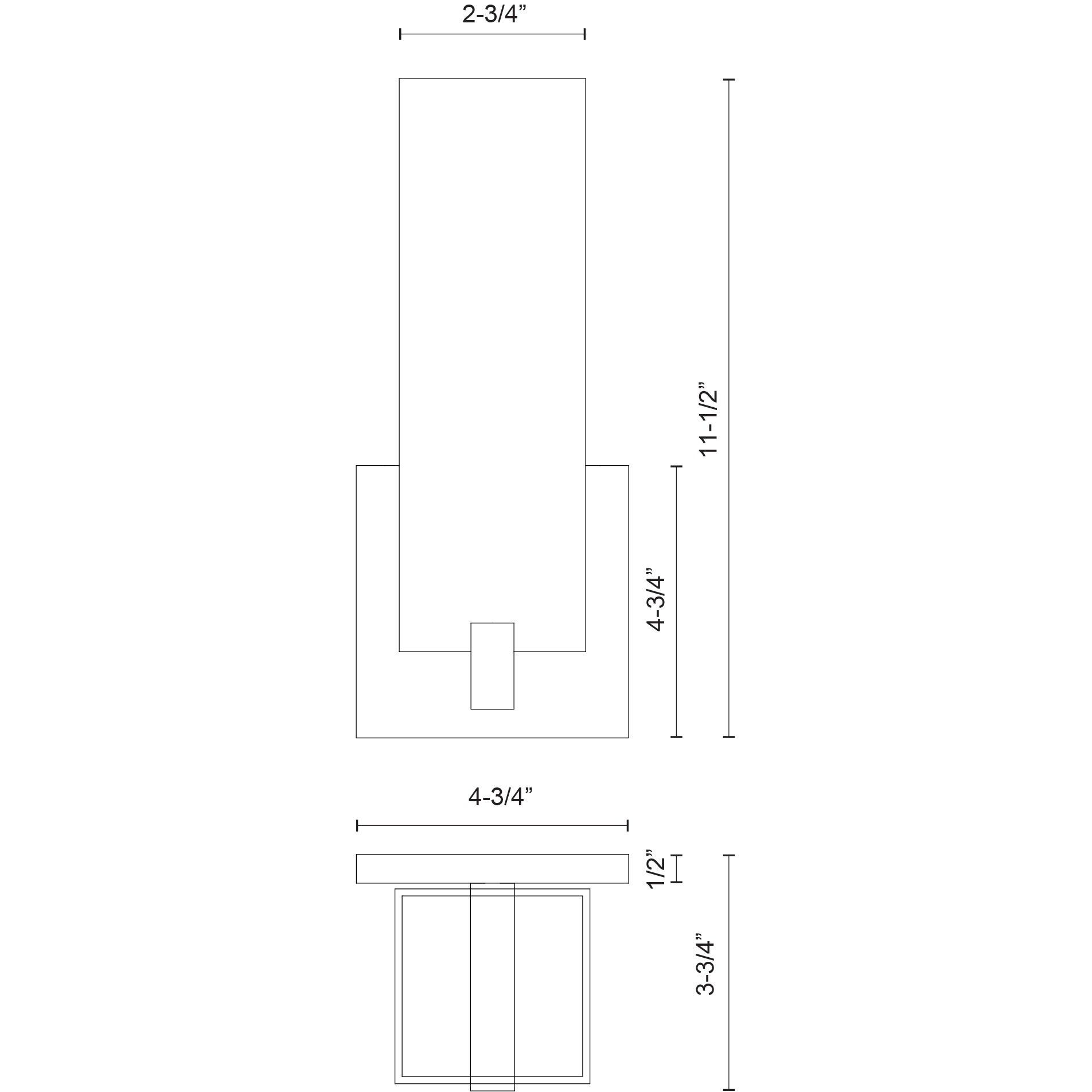 Stratford Wall Sconce Wall Light in Chrome