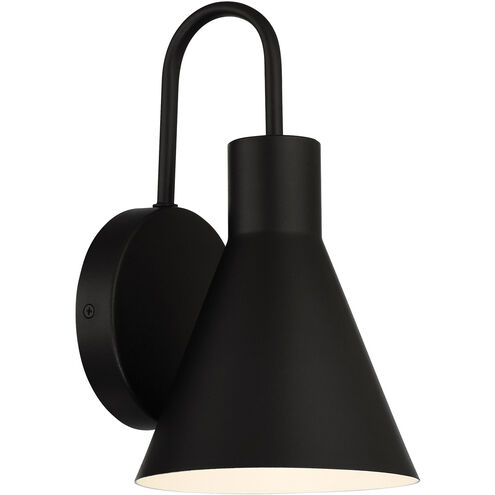 Solano LED 12 inch Black Outdoor Wall Sconce