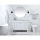 Bennett 48 X 21 X 35 inch White Vanity Sink Set