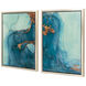 Deep Blue Abstract 24 X 17 inch Printed Acrylic Wall Art