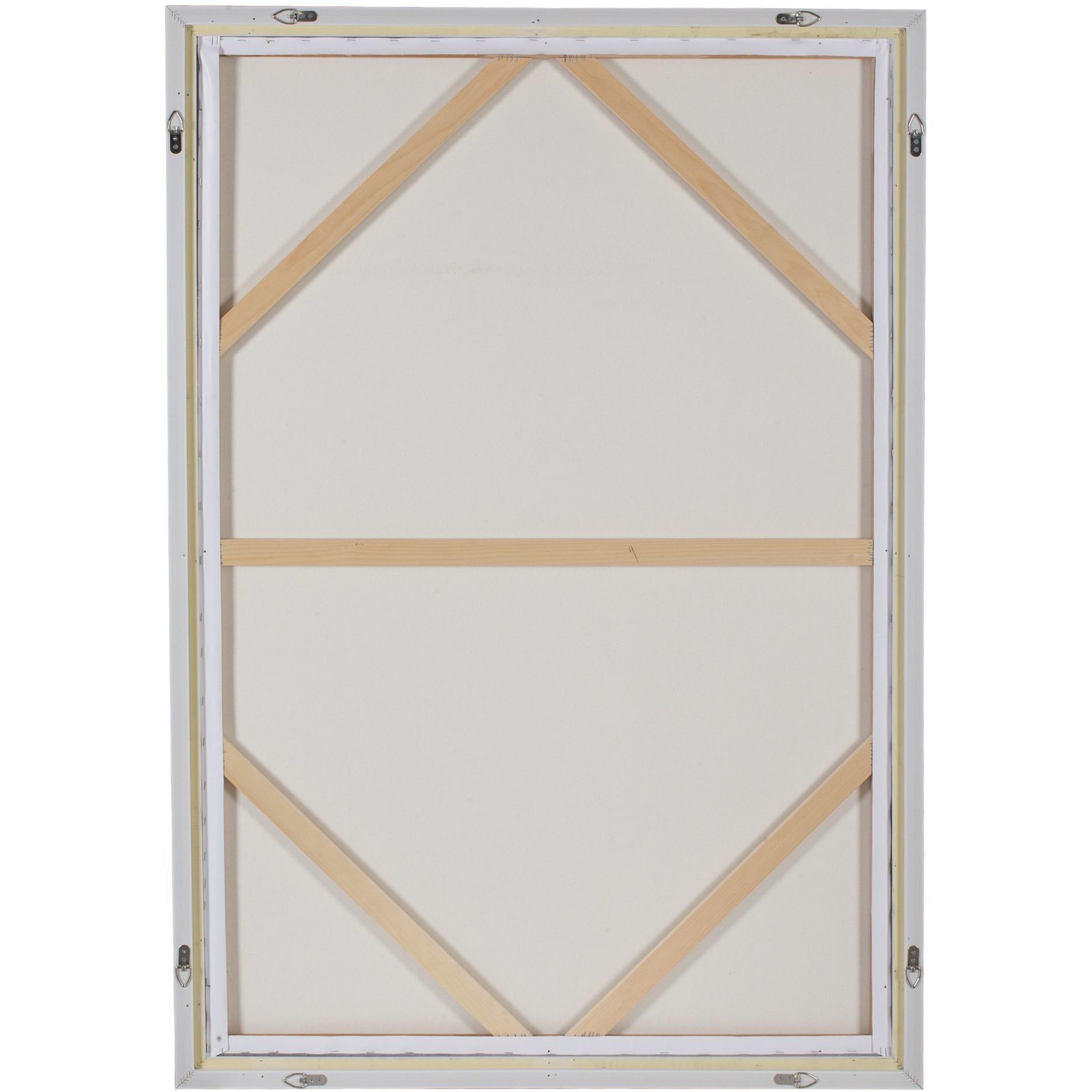 Bracing White and Grey and Brown and Green and Pink Framed Landscape Art