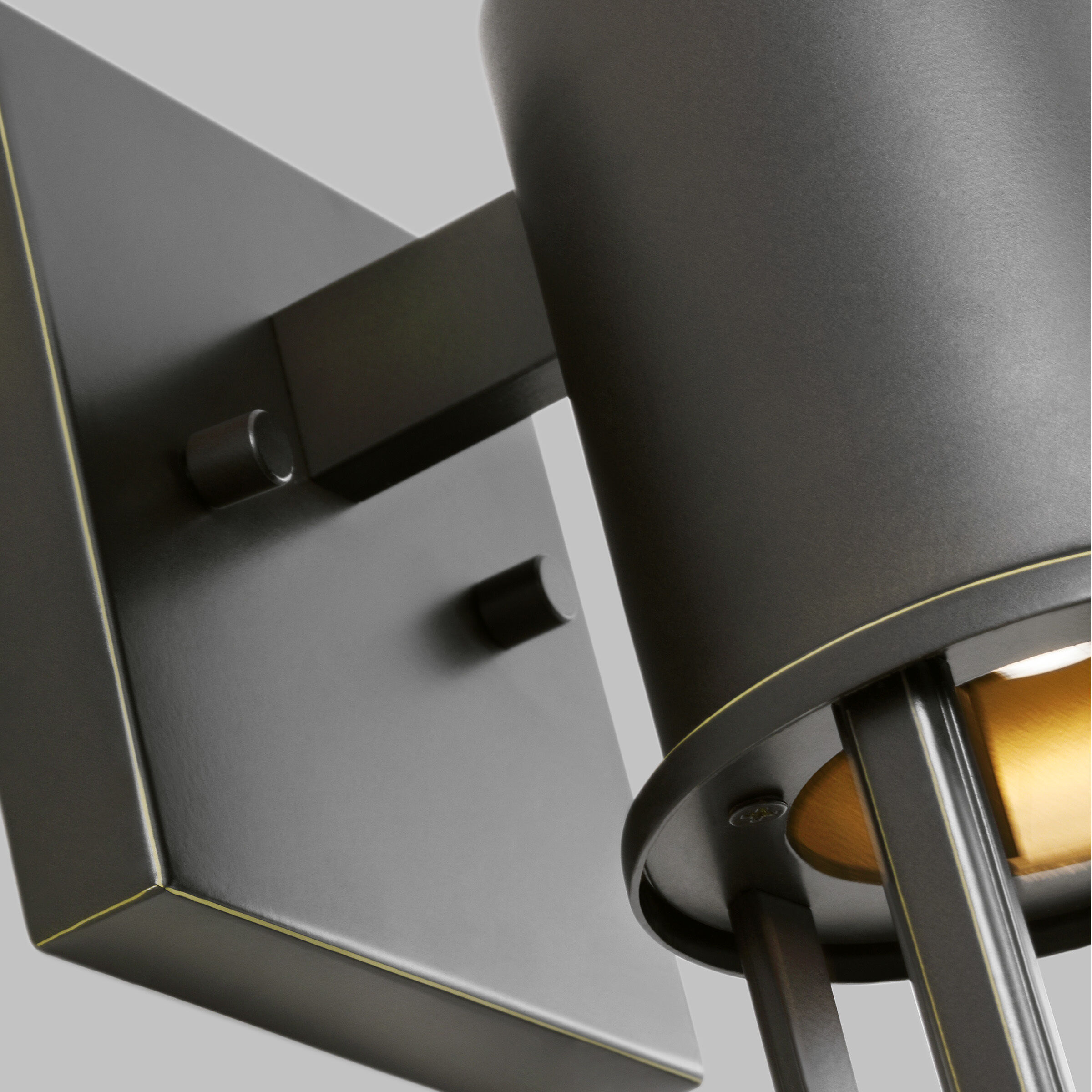 Union LED 15.75 inch Antique Bronze Outdoor Wall Lantern