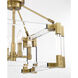 Prima Vista 4 Light 18.88 inch Aged Antique Brass Semi Flush Ceiling Light